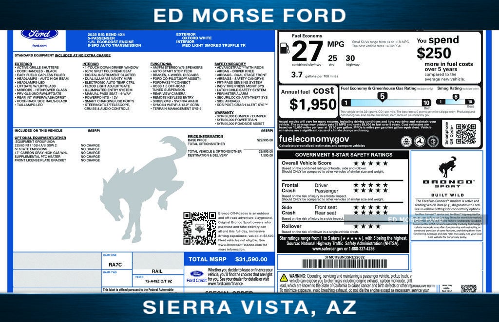 2025 Ford Bronco Sport Big Bend