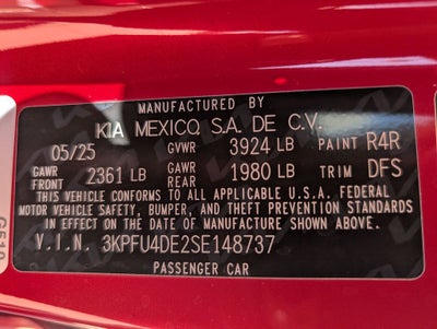 2025 Kia K4 EX